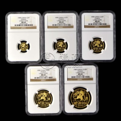 1989年熊猫金币5枚套装      1989年熊猫金银币套装收藏价值和价格