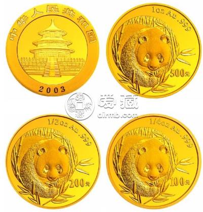 2003版熊猫纪念币价格大全     2003年熊猫金银币套装价格行情