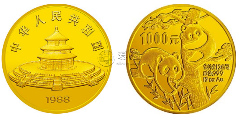 1988年熊猫金币回收价目表   1988年熊猫金币发行量