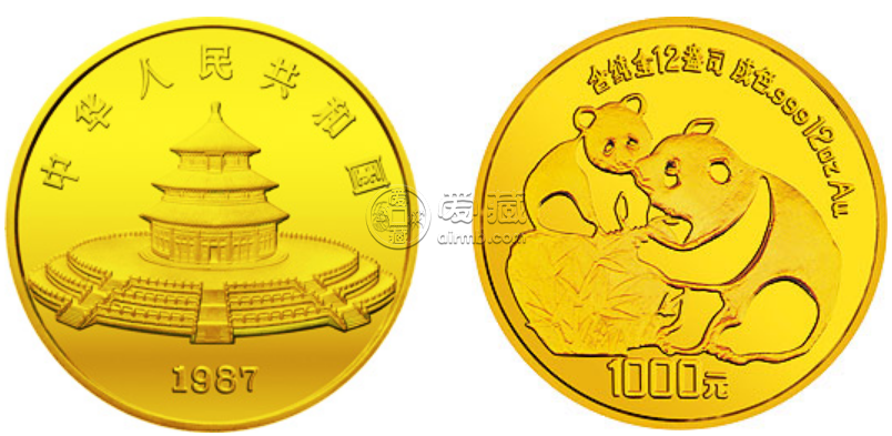 1987年熊猫金币回收价目表    1987年熊猫金币价值