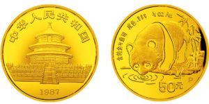 1987年熊貓金幣回收價目表    1987年熊貓金幣價值