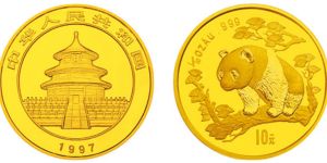 1997年熊貓金幣回收價(jià)目表  1997年熊貓金幣收藏