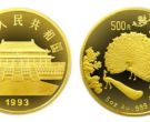 1993年孔雀开屏5盎司金币     93年孔雀开屏金银币回收价格