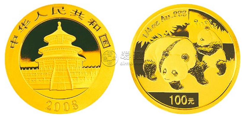 2008年熊猫金币回收价目表  2008年熊猫金币市场价