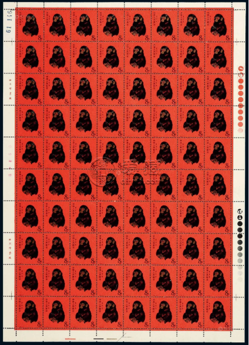 80年猴年邮票整版价格 整版猴票值多少钱