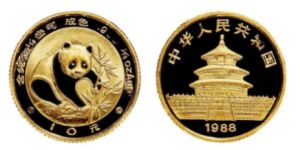1988年熊猫纪念币 1988年熊猫金币套装价格