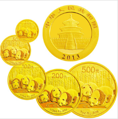 2013年版熊猫金币一套价格 2013年版熊猫金币一套值多少钱