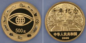 2000年千年纪念金币最新价格  2000年千年纪念金币收藏价格