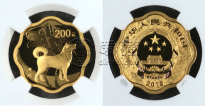 2018年梅花狗金币价格  2018年梅花狗金币市场价格