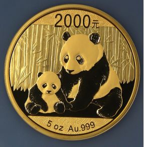 2012年5盎司熊猫金币市场价   2012年5盎司熊猫金币价格