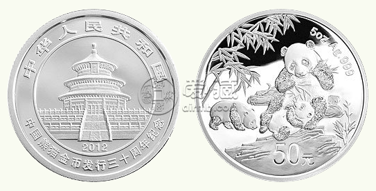 30周年熊猫纪念币的市场价    30周年熊猫纪念币最新价格