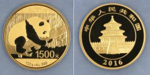 2016年熊貓金幣100克市場(chǎng)價(jià)    2016年熊貓金幣100克收藏價(jià)值