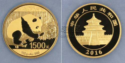 2016年熊猫金币100克市场价    2016年熊猫金币100克收藏价值