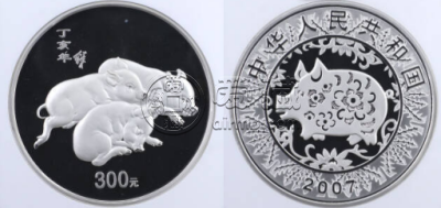 2007年猪年一公斤金银币价格   2007年猪年一公斤金银币最新价值