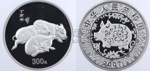 2007年豬年一公斤金銀幣價格   2007年豬年一公斤金銀幣最新價值