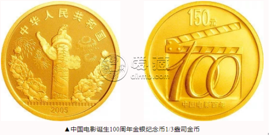 2005年中国电影诞生100周年金银币价格   2005年中国电影诞生100周年金银币市场行情