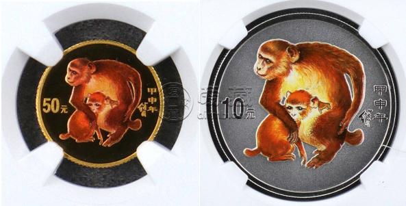 2004年生肖猴金银币价格    2004年生肖猴金银币市场价格