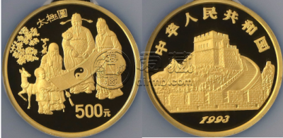 1993年太极图金币价格    1993年太极图金币最新价格
