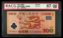 千禧龙钞最新价格   龙钞纪念钞值多少钱