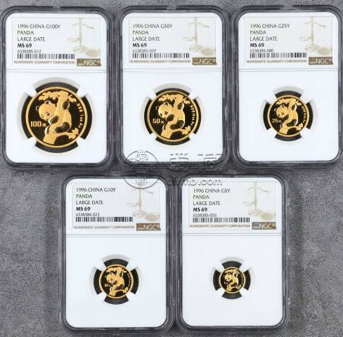 1996年熊猫金币市场价   1996年熊猫金币一套价格