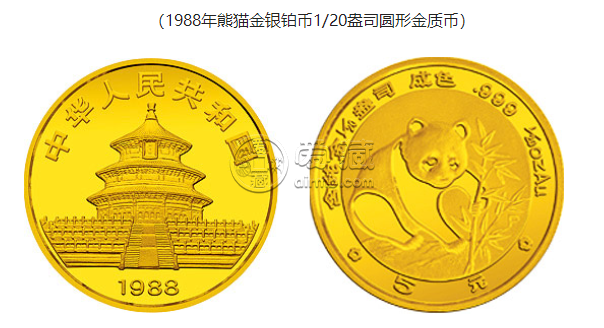 1988年熊猫金币 最新市场价格表