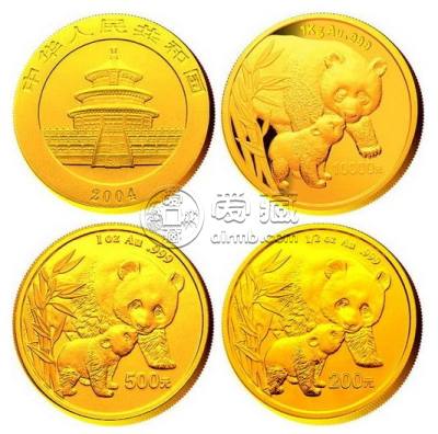 各银行周年熊猫金银纪念币      2004年熊猫金银币套装市场价格