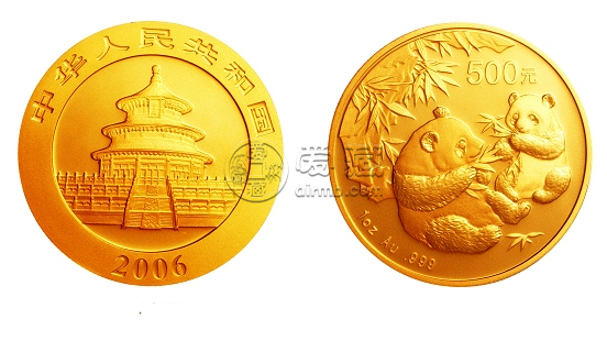 2006年1盎司熊猫金币价格 图片收藏