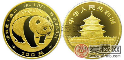 1983年熊貓金幣價格