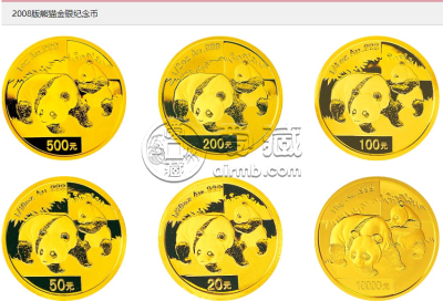 2008年熊猫金币套装收藏意义    2008年熊猫金银币套装市场价格