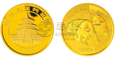 2008年熊猫金币回收价目表  2008年熊猫金币市场价