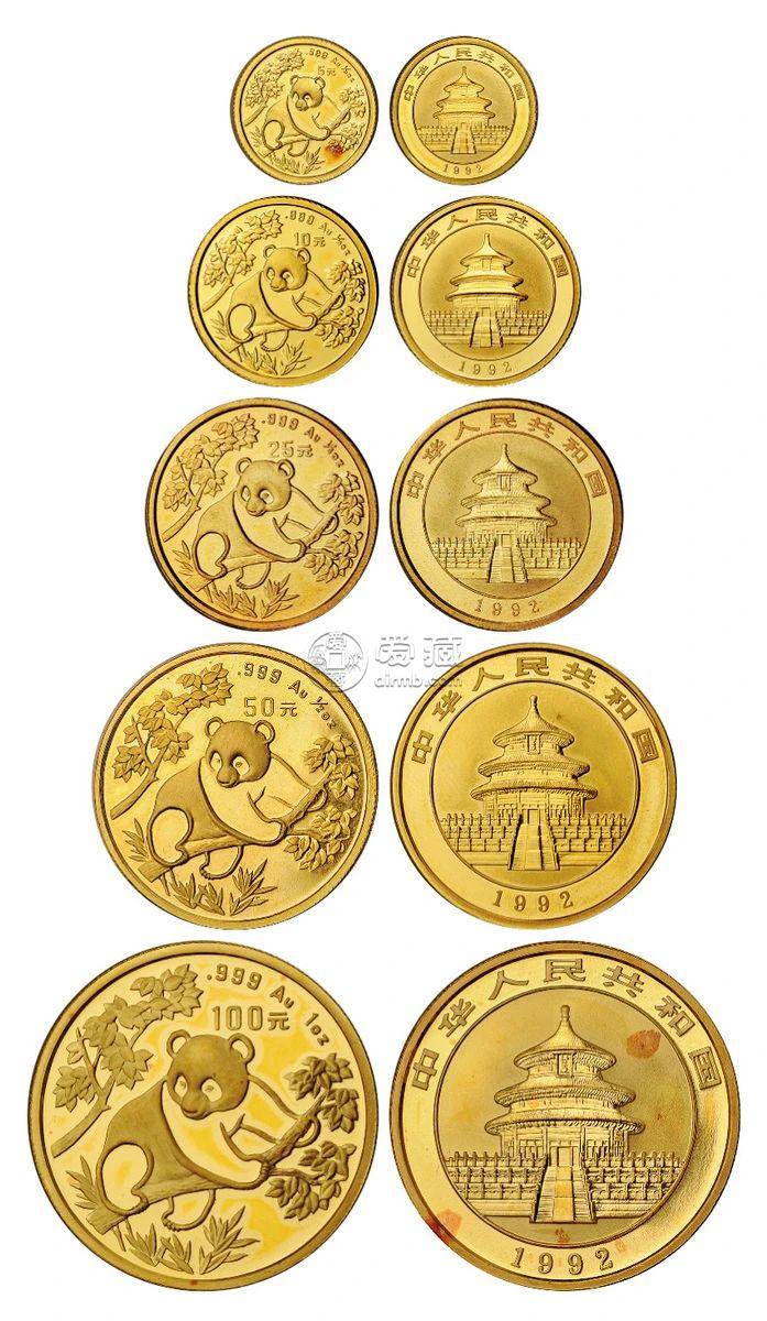1992年熊貓金幣回收價目表   1992年熊貓金幣市值