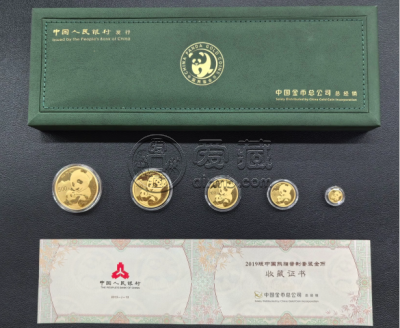 2019熊猫金币回收价目表   2019熊猫金币五枚套装值多少钱