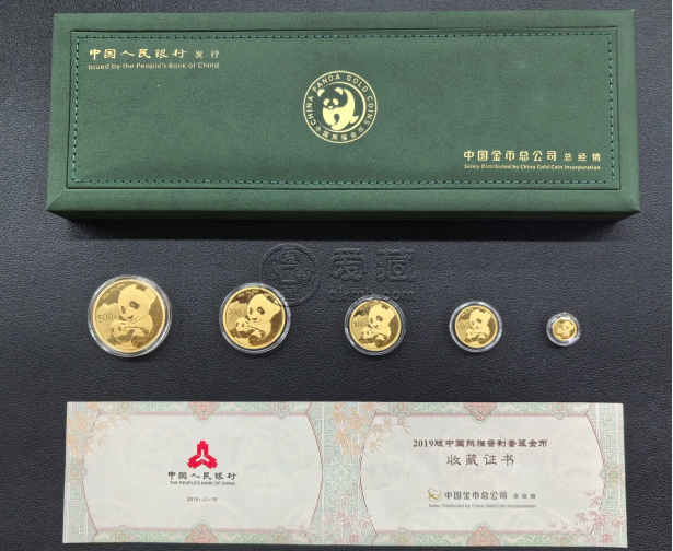 2019熊猫金币回收价目表   2019熊猫金币五枚套装值多少钱