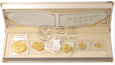 2000年熊猫金币回收价目表   2000年熊猫金币套装5枚最新价格