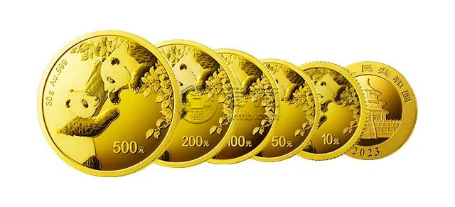 2023熊猫金币一套价目表   2023熊猫金币套装价格