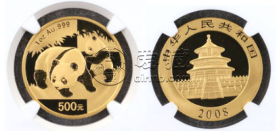 2008年1盎司熊猫金币价格   2008年1盎司熊猫金币市场价格