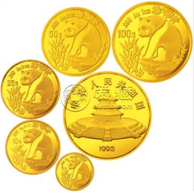 1993年熊猫金币 回收价目表