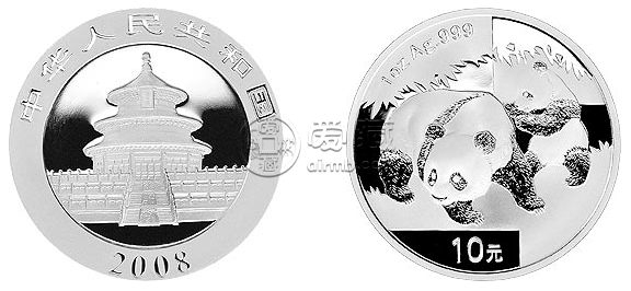 2008年熊猫银币市场价 2008年熊猫银币价值多少