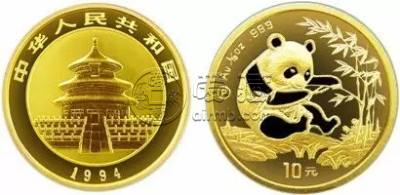 1994年熊猫金币回收价目表  1994年熊猫金币价值