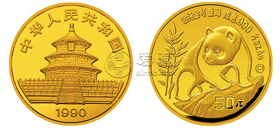 1990年熊猫金币   最新的回收价格