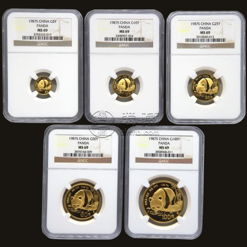 1987年熊貓金幣價值     1987年熊貓金銀幣套裝收藏價格