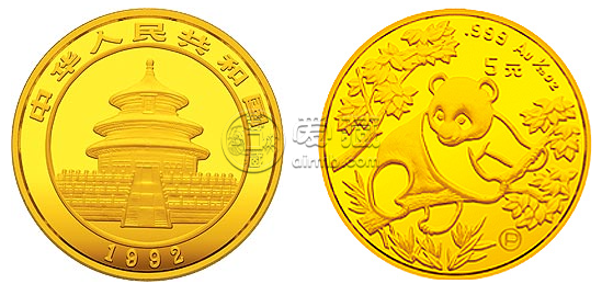 1992版熊貓金幣套裝   圖片介紹及價(jià)格