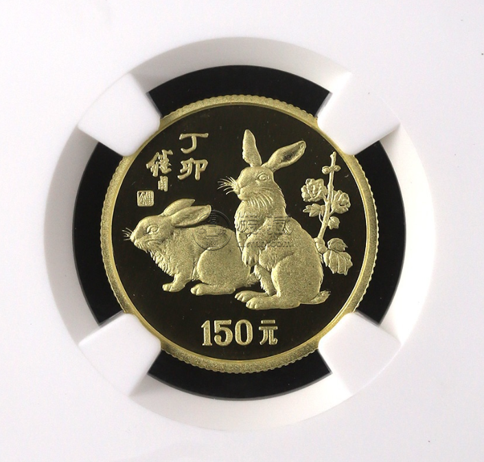 1987兔年生肖金币回收电话 1987年8克生肖兔金币价格