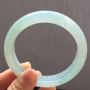 58.5糯冰阳底色完美大圈口翡翠手镯