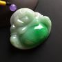 飘阳绿佛公 翡翠吊坠 尺寸35-40-10毫米
