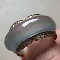 13.6*7寸玻璃种 翡翠戒指