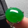 18*15.6*6寸冰阳绿 缅甸天然翡翠戒指