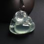 高冰种飘花 翡翠吊坠 裸石尺寸26-28-7毫米