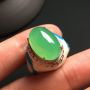 17.6-11.6-6.2寸冰苹果绿 缅甸天然翡翠戒指