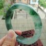 老种冰润飘花正装翡翠手镯 尺寸56.6-12.7-9.3mm